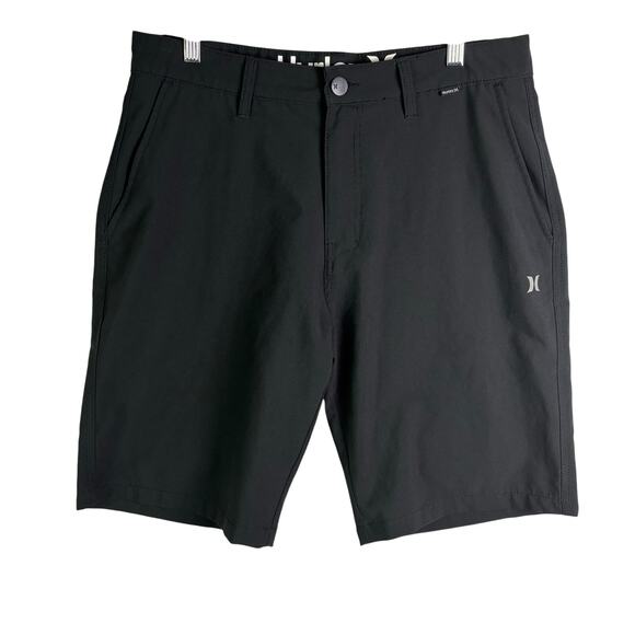 HURLEY Black Water Repellant Hybrid Men’s Shorts Size 32 - Picture 1 of 10